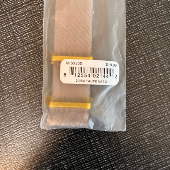 20MM Taupe watch band - fabric - NWT - Picture 2 of 2